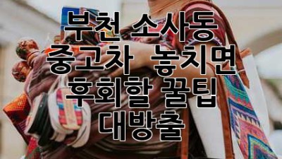 🚗 부천 소사동 중고차, ✨ 놓치면 후회할 꿀팁 대방출! 🍯